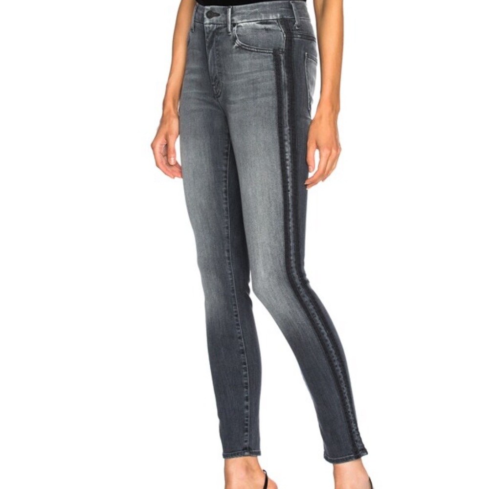 Mother High Waisted Looker Miss Moody Two Shoes Racer Size 25